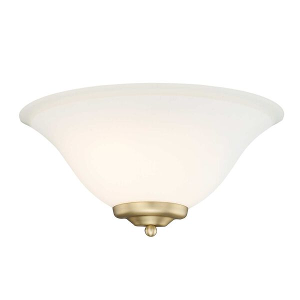 Multi-Family Brushed Champagne Bronze with Opal Glass One-Light Wall Sconce, image 4